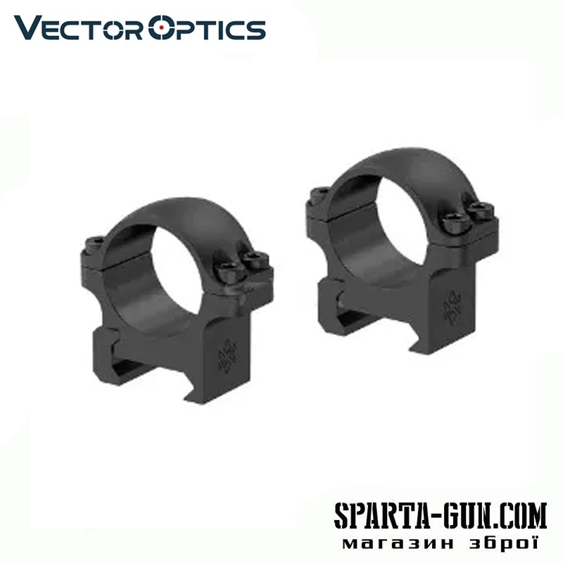 КОЛЬЦА VECTOR OPTICS СТАЛЬНЫЕ 25.4 ММ WEAVER НИЗКИЙ ПРОФИЛЬ