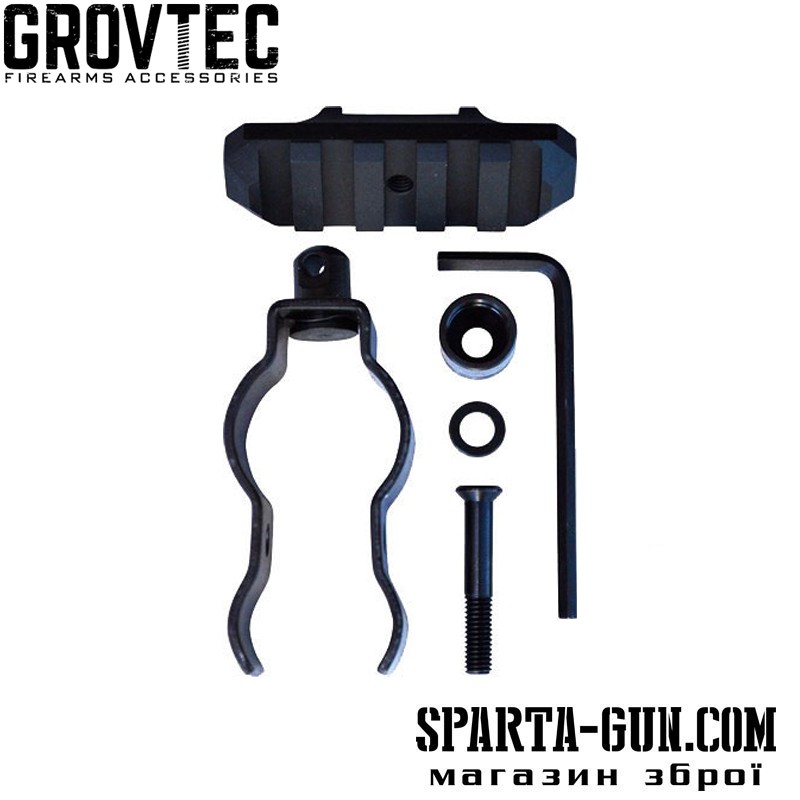 Стяжка GrovTec на ствол Rem 870 с планкой и антабкой