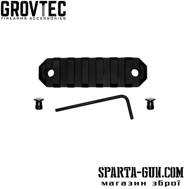 Планка GrovTec на базу крепления KEYMOD профиль Picatinny/Weaver 7 слотов