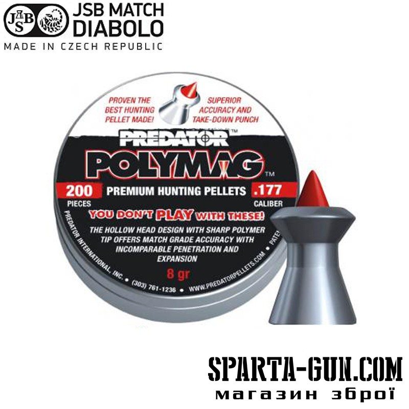 Пули пневматические JSB Diabolo Polymag 1,03