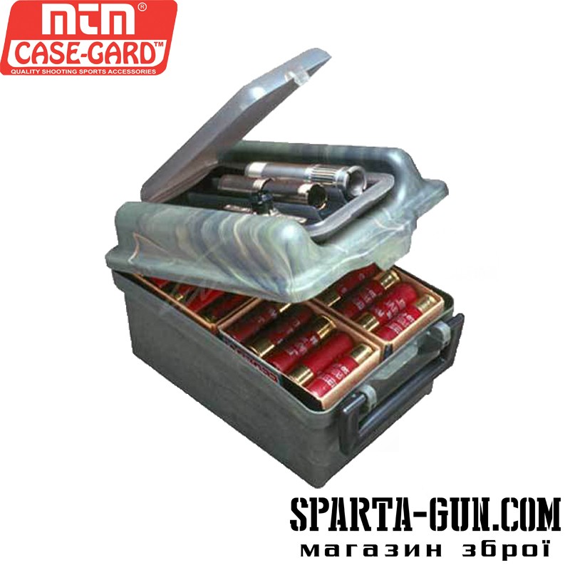 Коробка пластмассовая MTM SW-100 на 100 патронов кал. 12/76. Цвет – камуфляж