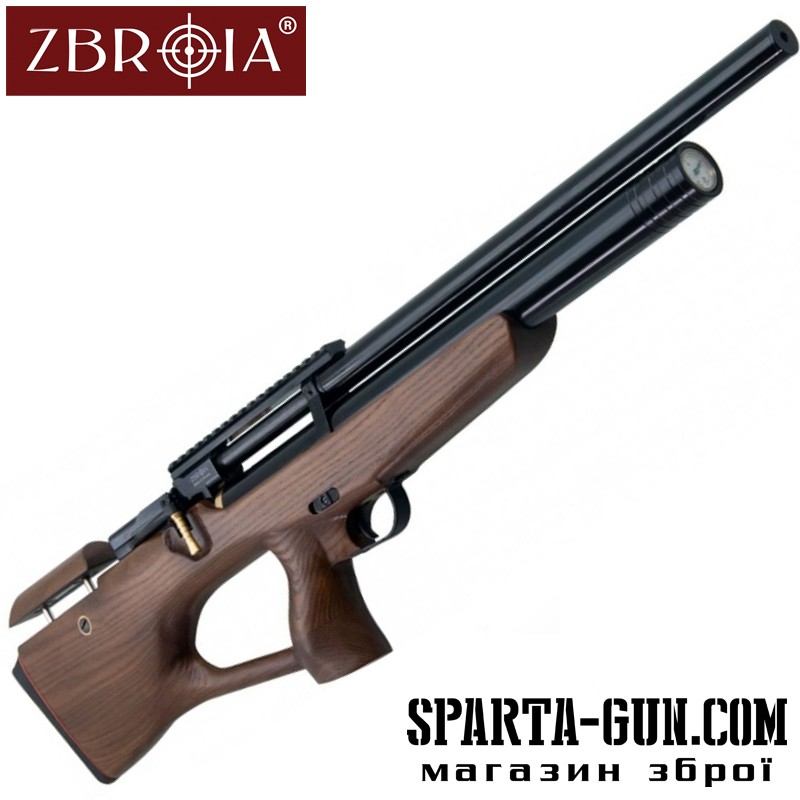 Пневматическая винтовка PCP Козак 450/220 (кал. 4,5 мм, коричневый/черный)