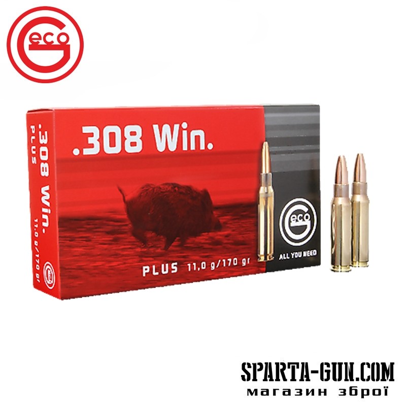 Патрон GECO кал.308 Win пуля Plus масса 11 г