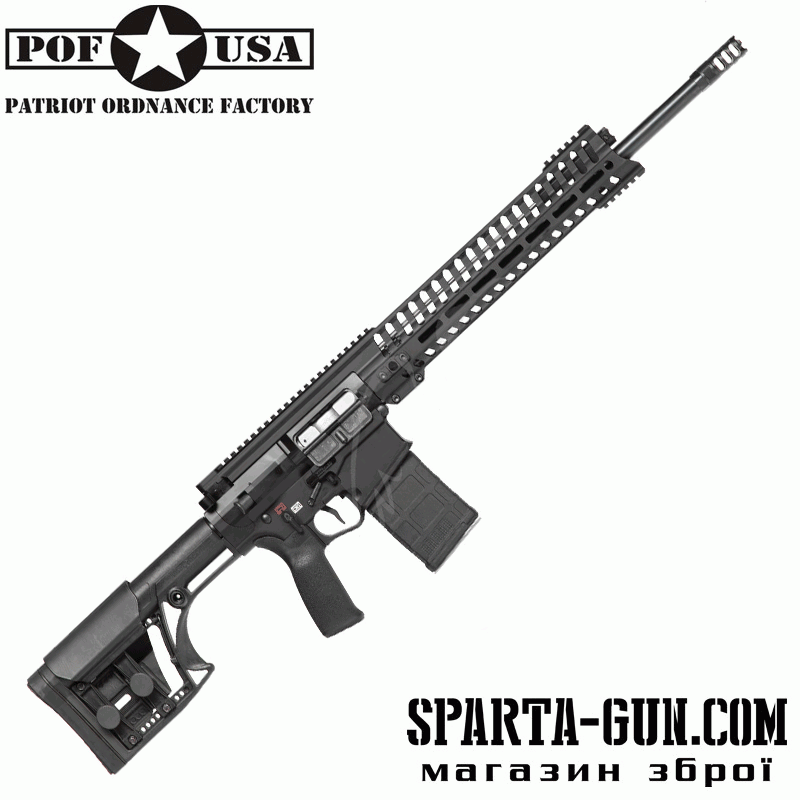 Карабин POF-USA P6.5 Edge SPR кал. 6.5 Creedmoor. Ствол - 51 см. Цвет: черный