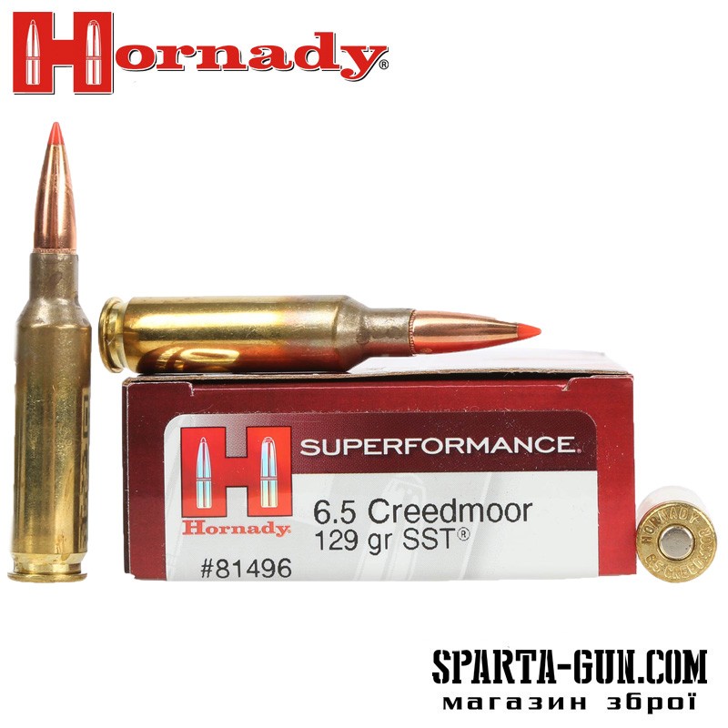 Патрон Hornady Superformance кал. 6.5 Creedmoor пуля SST масса 8.36 г