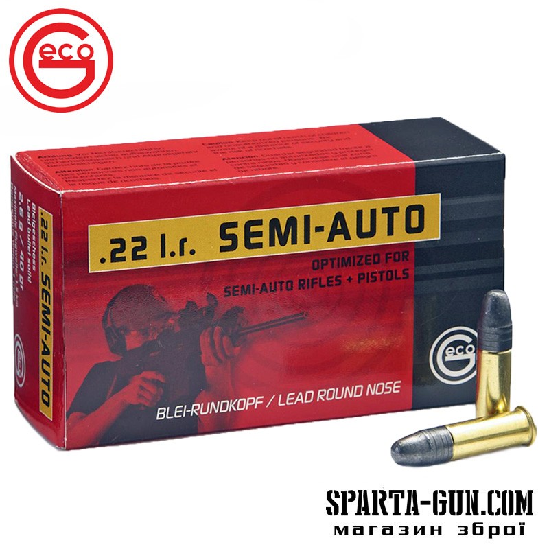 Патрон GECO Semi - Auto кал.22 LR пуля BR масса 2,6 г