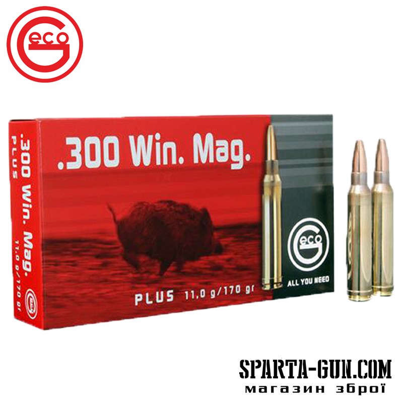 Патрон GECO кал.300 Win Mag пуля Plus масса 11 г
