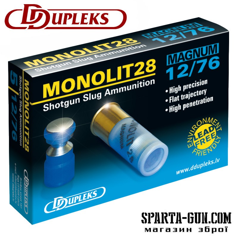 Патрон D Dupleks Monolit Magnum 28
