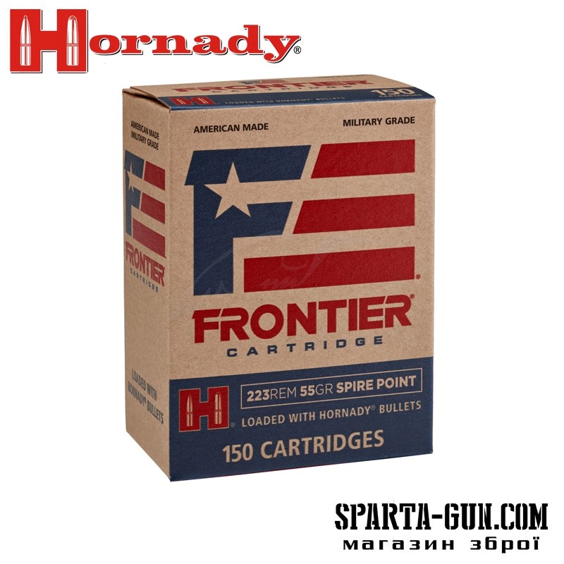 Патрон Hornady Frontier кал. 223 Rem пуля SP масса 3.56 г /55 гран