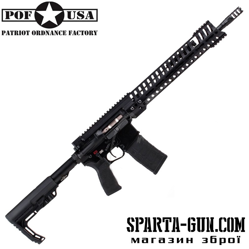 Карабин POF-USA P-415 Edge Gen 4 кал .223 Rem (5.56/45) ствол 42 см. цвет: Черный