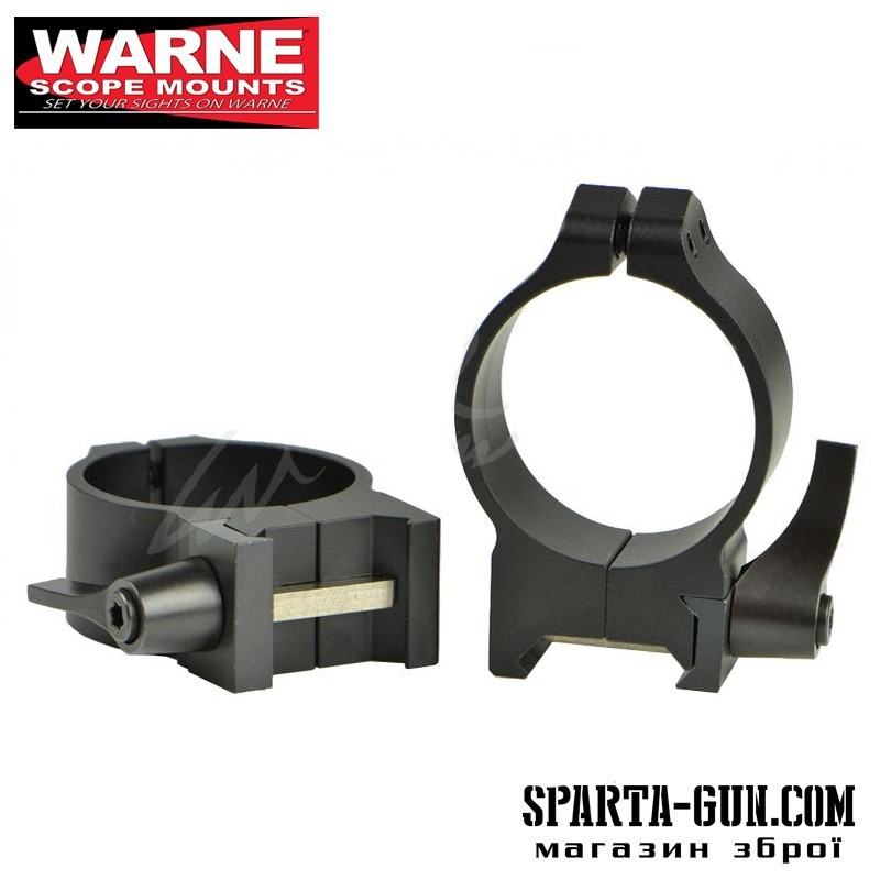Кольцa быстросъемные Warne Maxima Quick Detach Ring. d - 34 мм. Medium. Weaver/Picatinny