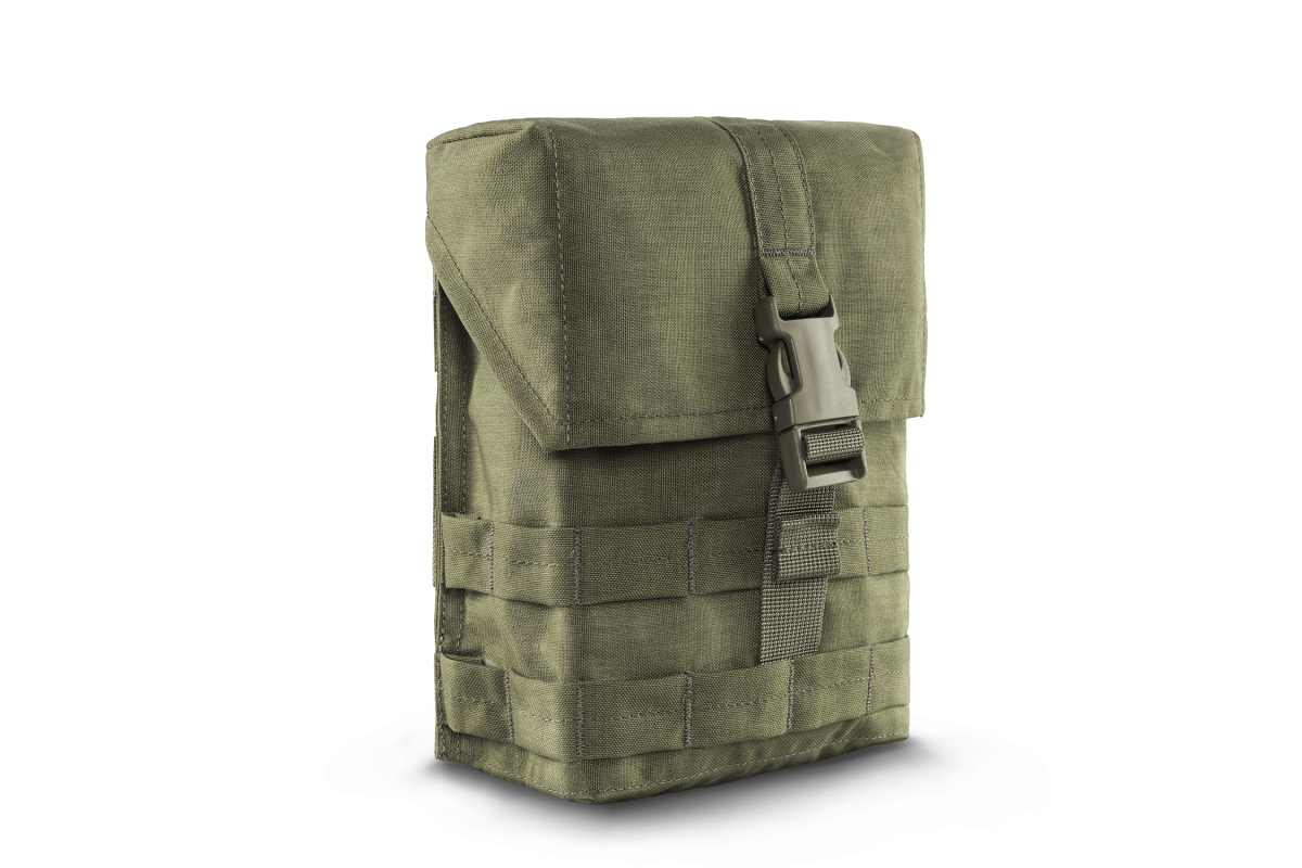 Підсумок утилітарний сухарка на фастексі і липучці під короб М249 або 6 магазинів АК/AR U-WIN PRO Cordura® 500 Ranger Green / Темна Олива