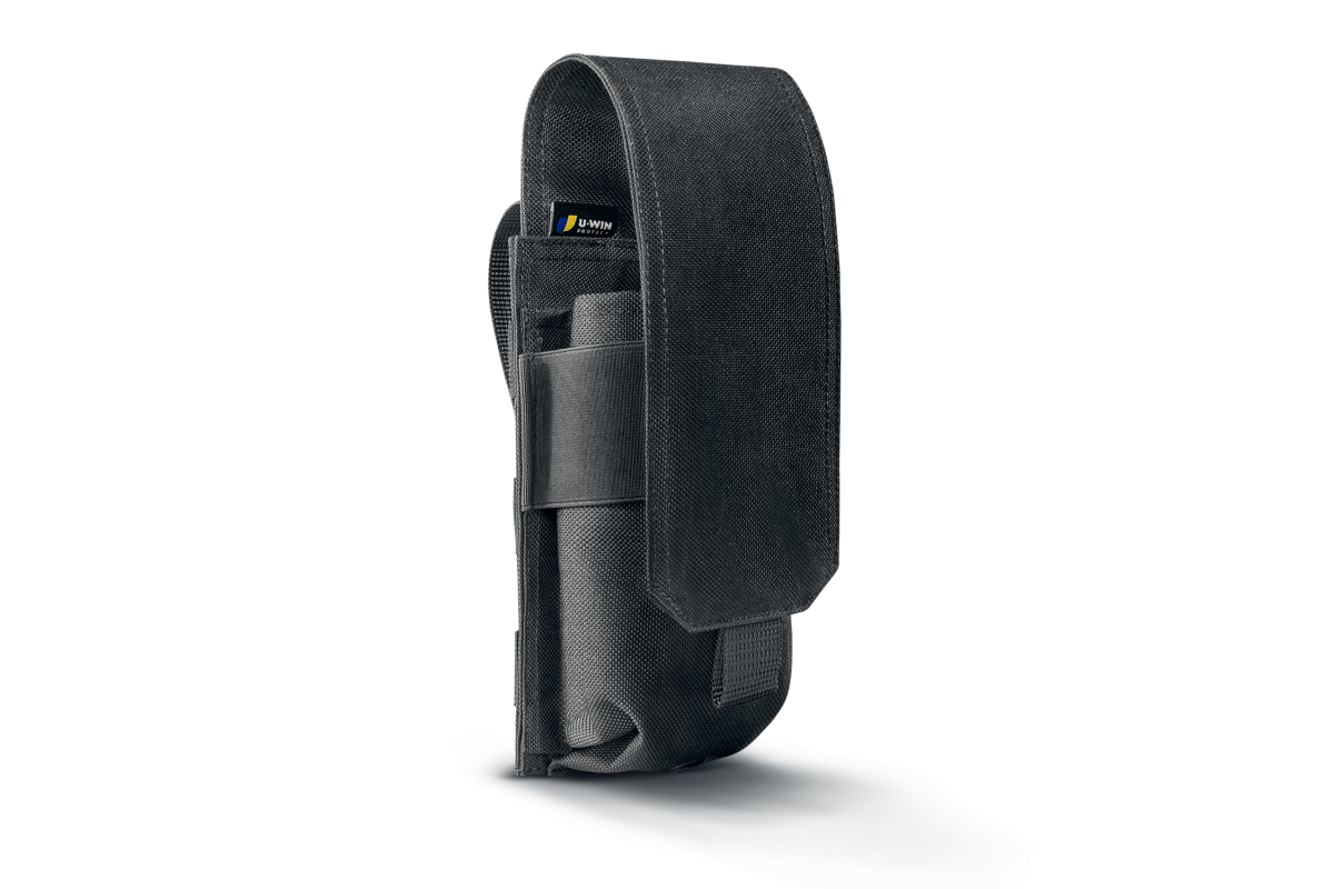 Підсумок під два магазини АК закритий на липучці U-WIN BASE Cordura® 500 Black