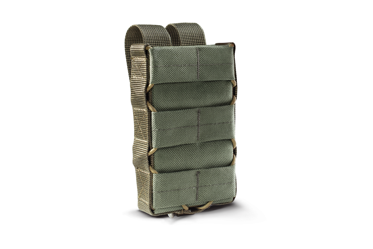 Підсумок під магазин АК оперативний з пластиковими вставками U-WIN Cordura® 500 Ranger Green / Темна Олива