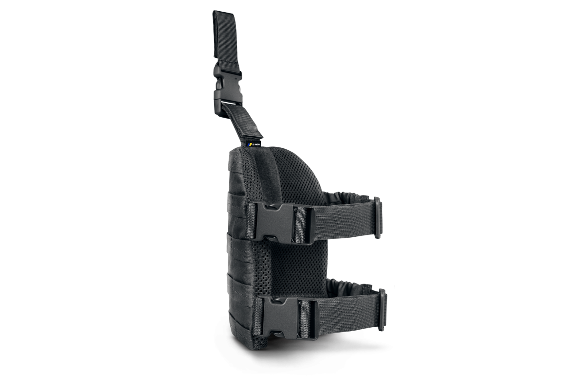 Стегнова набедрена платформа на праву ногу під балістичний захист U-WIN PRO Cordura® 500 Black