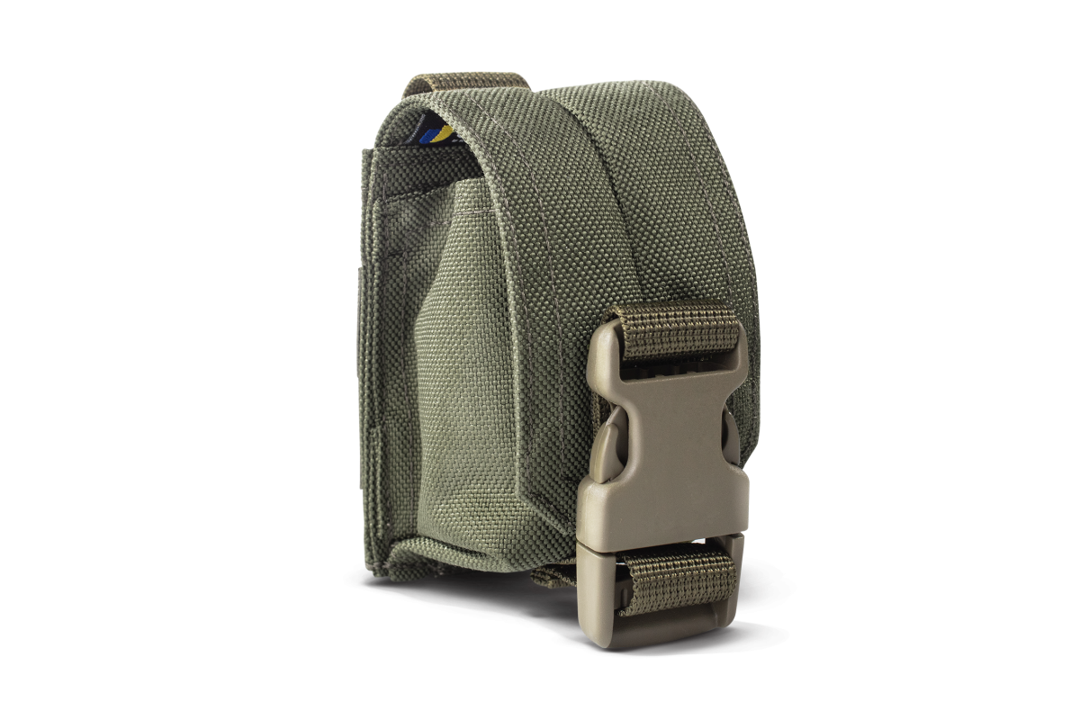 Підсумок гранатний з прорізом в клапані U-WIN BASE Cordura® 500 Ranger Green / Темна Олива
