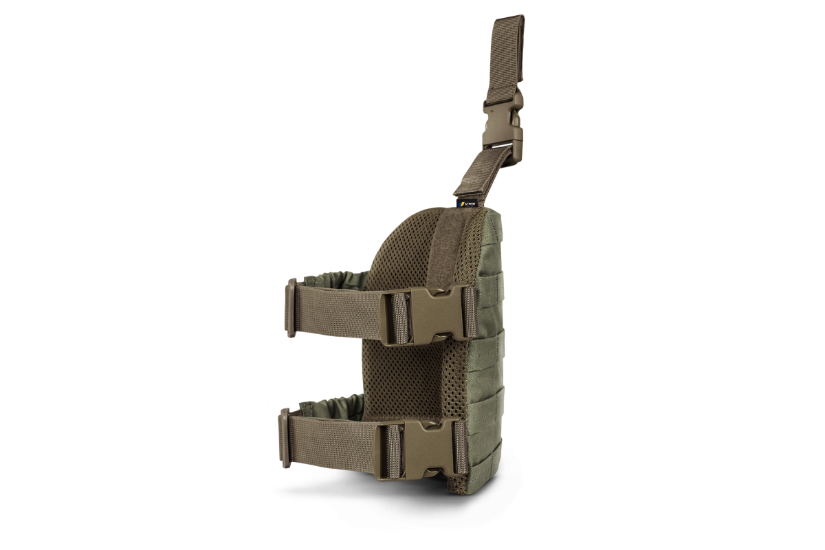 Стегнова набедрена платформа на ліву ногу під балістичний захист U-WIN PRO Cordura® 500 Ranger Green / Темна Олива