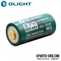 Аккумуляторная батарея Olight 16340 с зарядным портом micro-USB