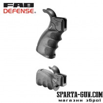 Рукоятка пистолетная FAB Defense AGF-43S тактическая складная для M4/M16/AR15. Цвет - черный