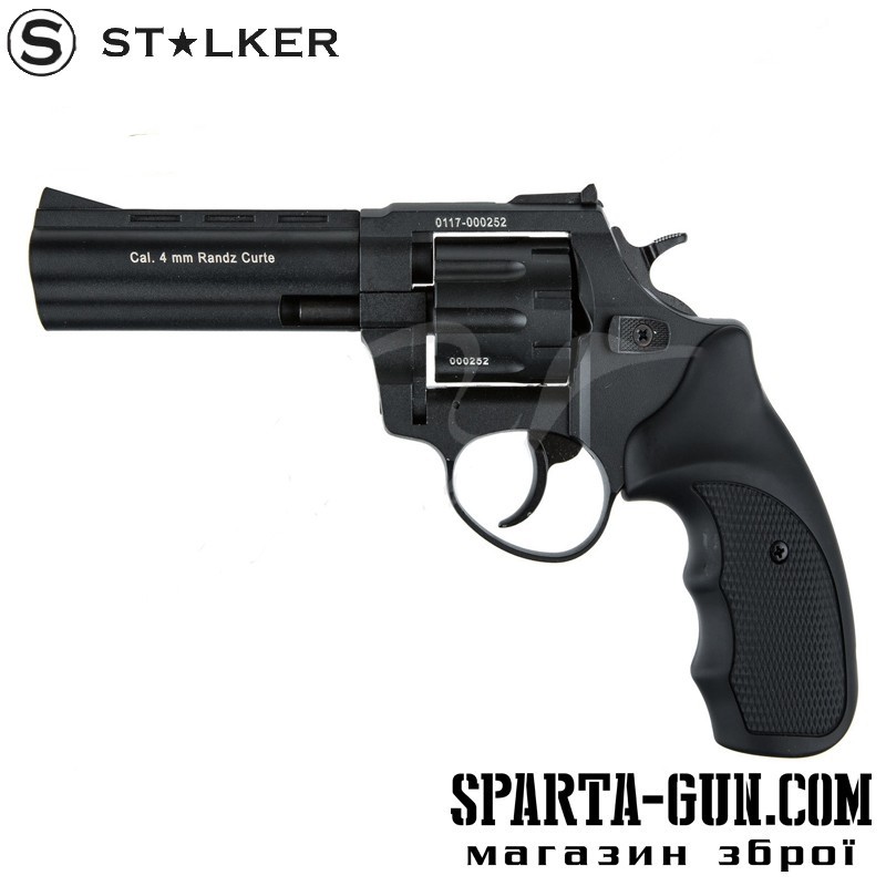 Револьвер флобера STALKER S 4.5". Материал рукояти - пластик