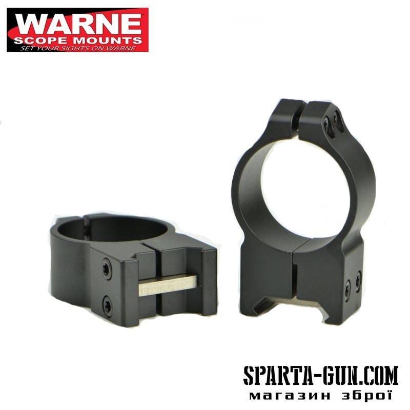Кольцa Warne Tactical Fixed Ring. d - 30 мм. High. Weaver/Picatinny