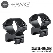 Кольца Hawke Match. d - 30 мм. Medium. Weaver