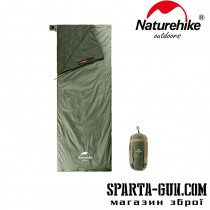 Спальник надлегкий Naturehike Summer LW180 NH21MSD09 правий, (15°C), p-p M, світло-зелений