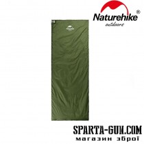 Спальник надлегкий Naturehike LW180 NH21MSD04 правий (15°C), p-p XL, темно-зелений