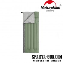Спальний мішок Naturehike L150 NH20MSD05, (13°C) правий, темно-зелений